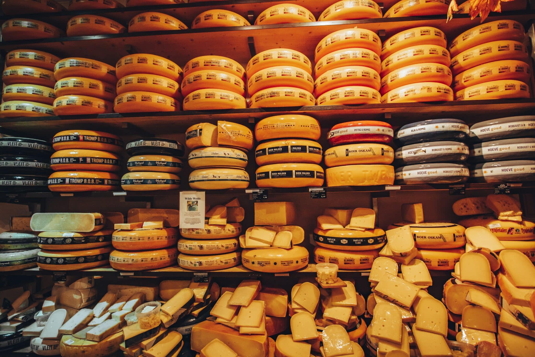Viajar a Países bajos: queso holandés