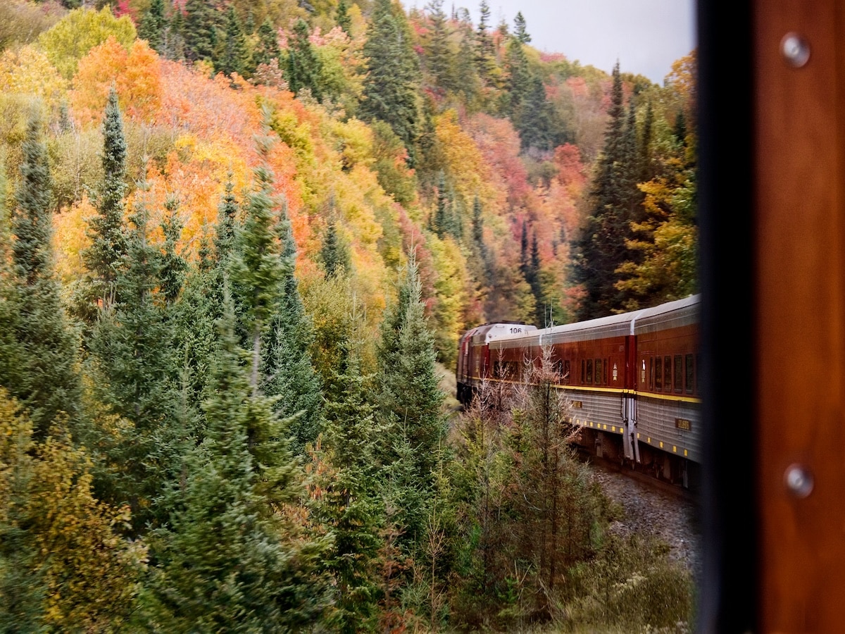 recorrido en tren por Canadá