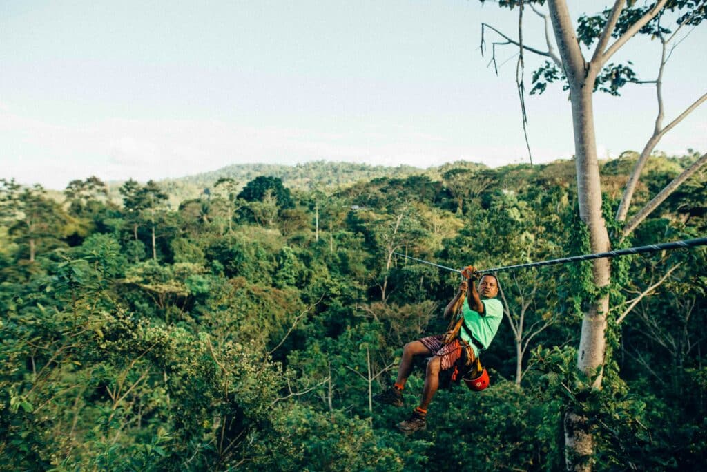 Canopy tour in the Children's Eternal Rainforest Costa Rica
